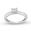 Zales 1/2 Ct. T.W. Princess-Cut Diamond Edge Engagement Ring In 14K White Gold (I/I2) Rings