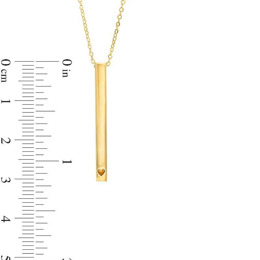 Zales Love Forever Script Cartouche Pendant In 14K Gold Necklaces