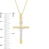 Zales Crucifix Pendant In 14K Gold Necklaces