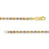 Zales 3.0Mm Semi-Rope Chain Necklace In Solid 14K Tri-Tone Gold - 20" Necklaces