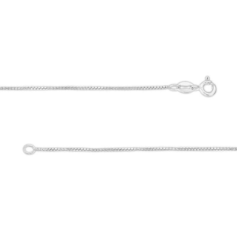 Zales 0.9Mm Box Chain Necklace In Sterling Silver - 20" Necklaces