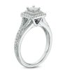 Zales Vera Wang Love Collection 5/8 Ct. T.W. Princess-Cut Diamond Double Frame Engagement Ring In 14K White Gold Rings