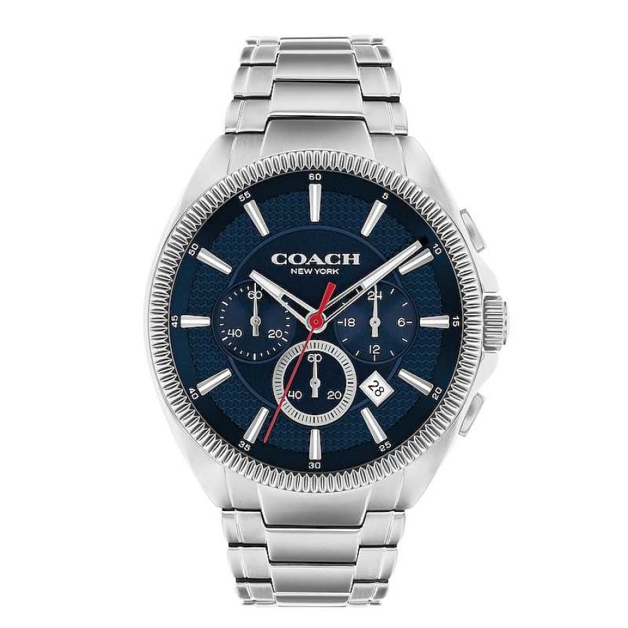 Coach Men'S Coach Jackson Chronograph Watch With Blue Dial (Model: 14602679) Watches