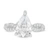 Zales Kleinfeld® X Zales 3-1/2 Ct. T.W. Certified Pear-Shaped Lab-Created Diamond Twist Engagement Ring In Platinum (F/Vs2) Rings