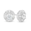 Zales 2 Ct. T.W. Certified Lab-Created Diamond Double Frame Stud Earrings In 14K White Gold (F/Si2) Earrings