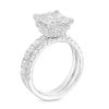 Zales 3 Ct. T.W. Certified Princess-Cut Lab-Created Diamond Bridal Set In 14K White Gold (I/Si2) Rings