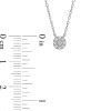 Zales 1/10 Ct. T.W. Multi-Diamond Necklace In Sterling Silver Necklaces