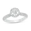 Zales Vera Wang Love Collection 1-5/8 Ct. T.W. Certified Diamond Frame Engagement Ring In 14K White Gold (I/Si2) Rings