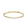 Zales 4.0Mm Glitter Bangle In Hollow 14K Gold - 7.25" Bracelets