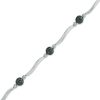 Zales Black Diamond Accent Wavy Station Bracelet In Sterling Silver - 7.25" Bracelets