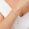 Zales Marilyn Monroe Collection 1/2 Ct. T.W. Journey Diamond Bolo Bracelet In 10K White Gold - 9.5" Bracelets