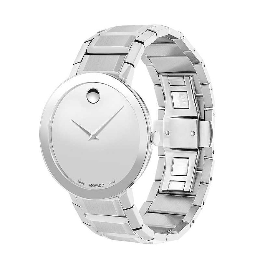 Movado Men'S Movado Sapphire Watch With Silver-Tone Dial (Model: 0607178) Watches