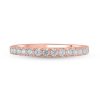 Zales 1/2 Ct. T.W. Certified Lab-Created Diamond Anniversary Band In 14K Rose Gold (F/Vs2) Rings