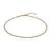 Zales 2.5Mm Diamond-Cut Valentino Chain Anklet In Solid 14K Tri-Tone Gold - 10" Bracelets