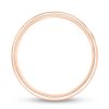 Zales Men'S 5.0Mm Engravable Low Dome Comfort-Fit Wedding Band In 14K Rose Gold (1 Line) Rings