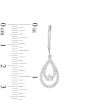 Zales 5/8 Ct. T.W. Diamond Double Open Pear-Shaped Drop Earrings In 10K White Gold Earrings