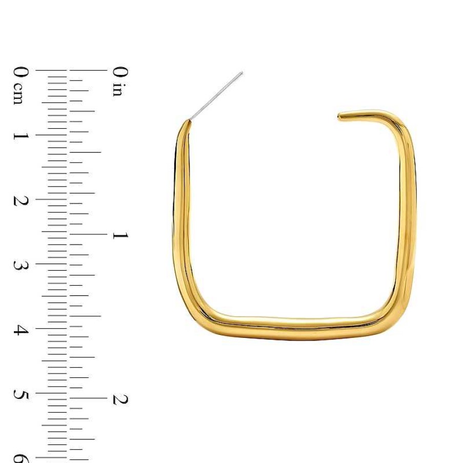 Zales Zales X Soko Laini Maxi Hoop Earrings In Brass With 24K Gold Plate Earrings