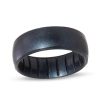 Zales Enso Rings Elements Collection - 6.6Mm Black Pearl Silicone Band Rings