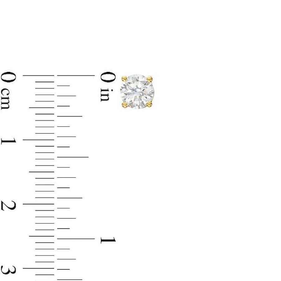 Zales 1-1/4 Ct. T.W. Certified Lab-Created Diamond Solitaire Stud Earrings In 14K Gold (I/Si2) Earrings