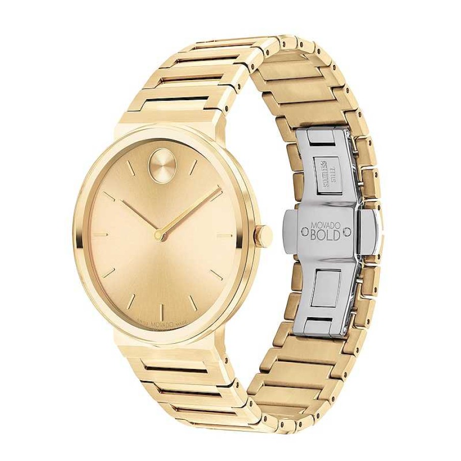 Movado Men'S Movado Bold Horizon Gold-Tone Ip Watch With Gold-Tone Dial (Model: 3601081) Watches