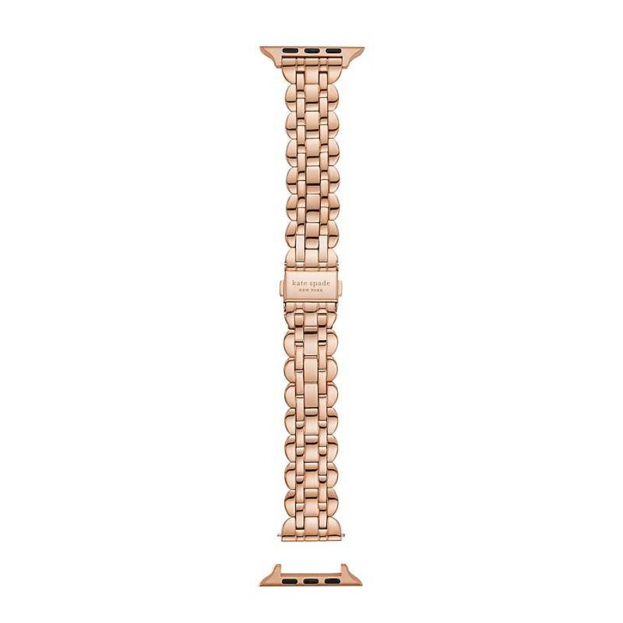 Kate Spade Ladies' Kate Spade Apple Straps Rose-Tone Ip Interchangeable Scallop Link Band Attachment (Model: Kss0121) Watches