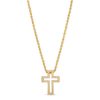 Zales Bold Cross Outline Pendant In 10K Gold Necklaces