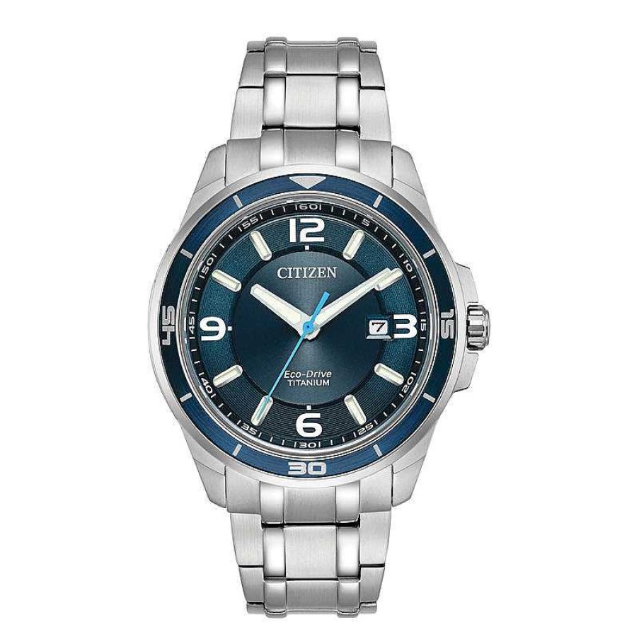 Citizen Men'S Citizen Eco-Drive® Super Titanium Watch With Blue Dial (Model: Bm6929-56L) Watches