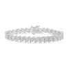 Zales 4 Ct. T.W. Marquise Multi-Diamond Line Bracelet In 10K White Gold Bracelets