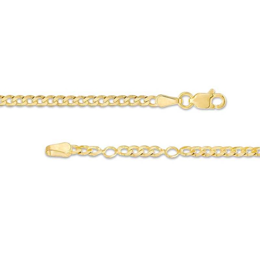 Zales Mom Curb Chain Bracelet In 14K Gold - 7.25" Bracelets