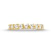 Zales Sideways Heart-Shaped White Lab-Created Sapphire Band In 10K Gold Rings