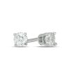 Zales 1/4 Ct. T.W. Diamond Solitaire Stud Earrings In 14K White Gold (I/I2) Earrings