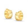 Zales 10.0Mm Wide Hoop Earrings In Hollow 14K Gold Earrings