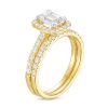 Zales 1-3/4 Ct. T.W. Certified Emerald-Cut Lab-Created Diamond Frame Bridal Set In 14K Gold (I/Si2) Rings