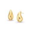 Zales Sculpted Droplet Hoop Earrings In Hollow 14K Gold Earrings