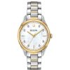 Bulova Ladies' Bulova Sutton Diamond Accent Two-Tone Watch With Mother-Of-Pearl Dial (Model: 98P184) Watches