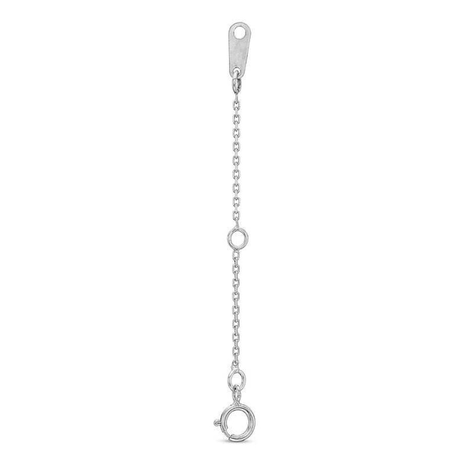 Zales 2.0-Inch Cable Chain Extender In 14K White Gold Necklaces