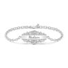 Zales Enchanted Disney Belle 1/5 Ct. T.W. Diamond Engravable Bar Bracelet In 10K White, Yellow, Or Rose Gold (1 Line) - 7.75" Bracelets