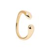 Zales Pdpaola At Zales Open Shank Ring In Sterling Silver With 18K Gold Plate Rings