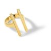 Zales Zales X Soko Double Bar Ring In Brass With 24K Gold Plate Rings