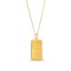 Zales 2 Gram Ingot Bar Pendant In 14K And 24K Gold Necklaces