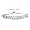 Zales 1/5 Ct.T.W. Diamond Vertical Bar Bolo Bracelet In Sterling Silver - 9.5" Bracelets