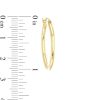 Zales Oval 27.0Mm Tube Hoop Earrings In Hollow 14K Gold Earrings