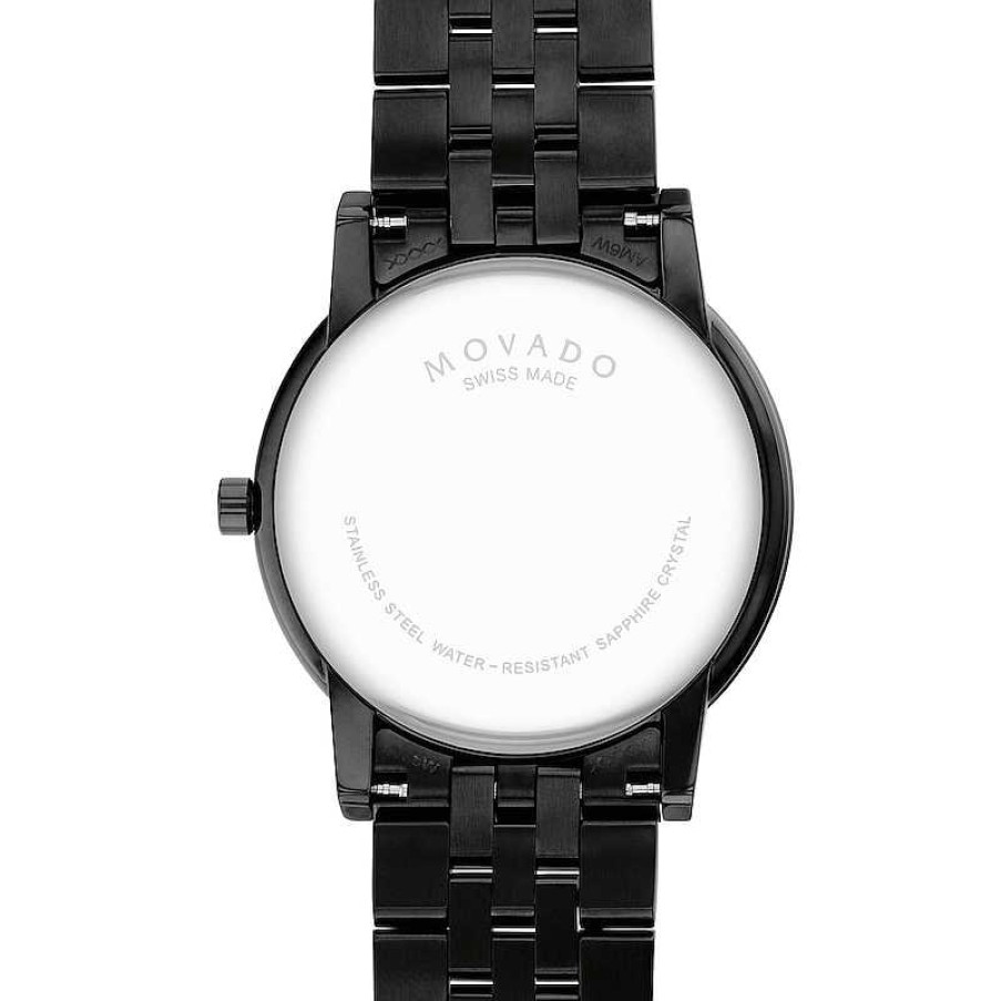 Movado Men'S Movado Museum® Classic Black Pvd Watch With Black Dial (Model: 0607626) Watches