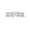 Zales 1-1/2 Ct. T.W. Princess-Cut Diamond Channel Engagement Ring In 14K White Gold (I/I2) Rings