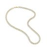 Zales Made In Italy Men'S 6.0Mm Diamond-Cut Curb Chain Necklace In Hollow 10K Two-Tone Gold - 22" Necklaces