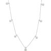 Zales 4 - 7.5Mm Cultured Freshwater Pearl Station Necklace In 14K Gold Necklaces