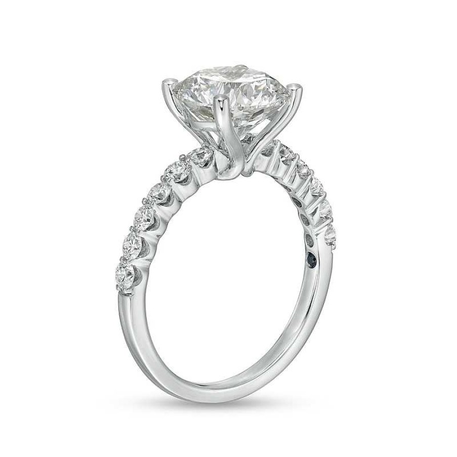 Zales True Lab-Created Diamonds By Vera Wang Love 3-1/2 Ct. T.W. Engagement Ring In 14K White Gold (F/Vs2) Rings