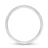 Zales 4.0Mm Engravable Low Dome Comfort-Fit Wedding Band In 14K White Gold (1 Line) Rings