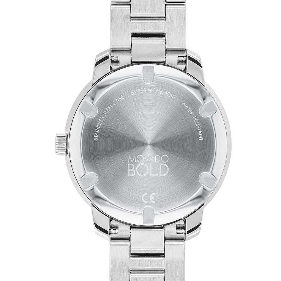 Movado Ladies' Movado Bold® Verso Two-Tone Ip Watch With Silver-Tone Dial (Model: 3600749) Watches