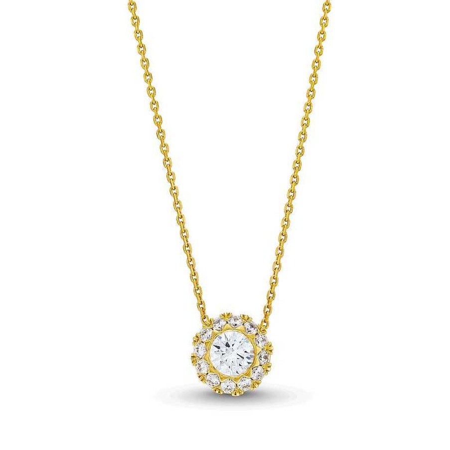 Zales 3/4 Ct. T.W. Diamond Frame Pendant In 14K Gold Necklaces